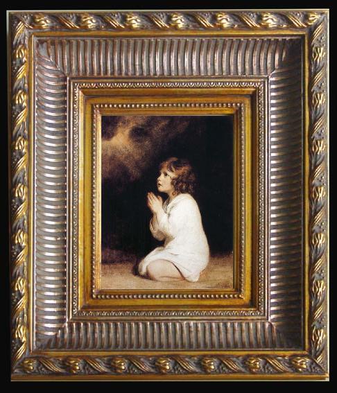 framed  Sir Joshua Reynolds The Infant Samuel, Ta024-3